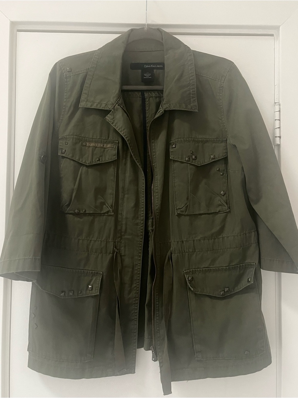 Calvin Klein Y2K Military Jacket | Indie Y2K Vibes | EUC
